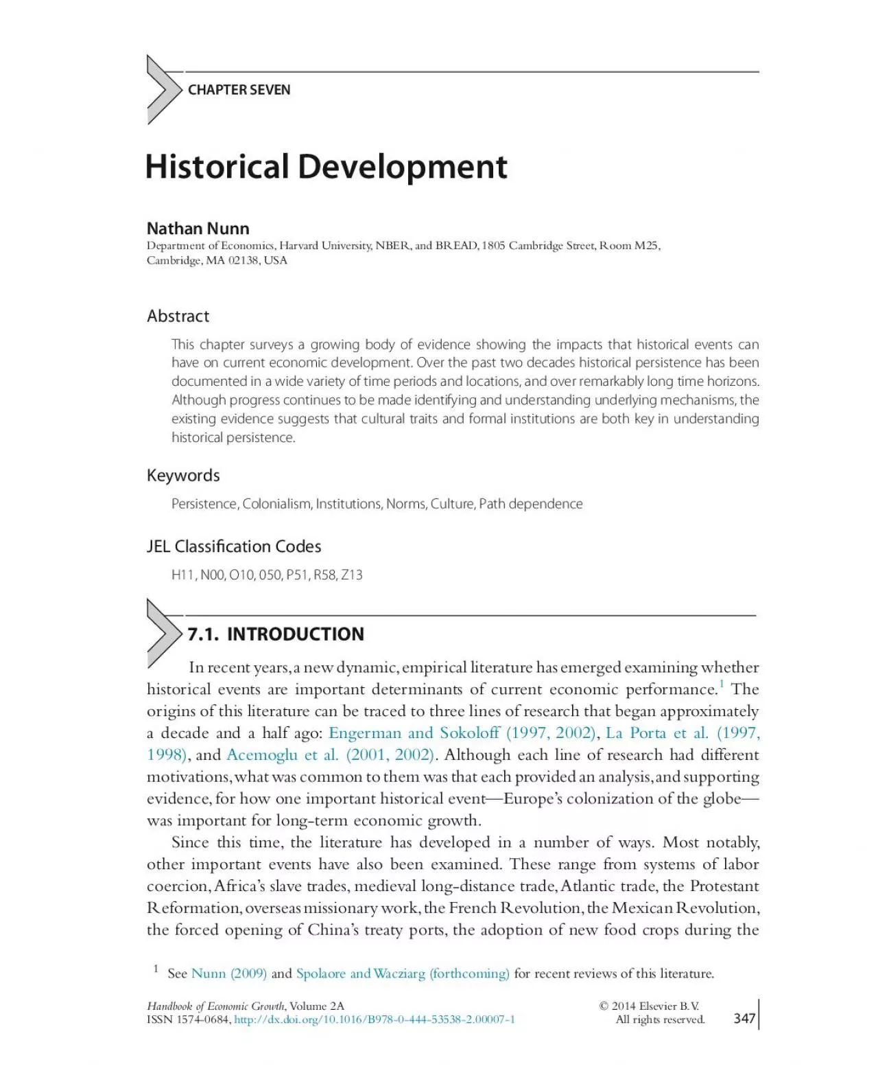 PDF-CHAPTERSEVENHistoricalDevelopmentNathanNunn