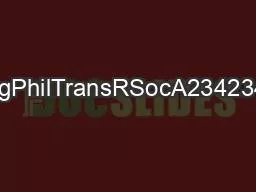 rstaroyalsocietypublishingorgPhilTransRSocA2342345336786BruneWHAnderso