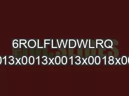 6ROLFLWDWLRQ x0006 x0018x0013x0013x0013x0013x0018x0014x0014x0018x001C