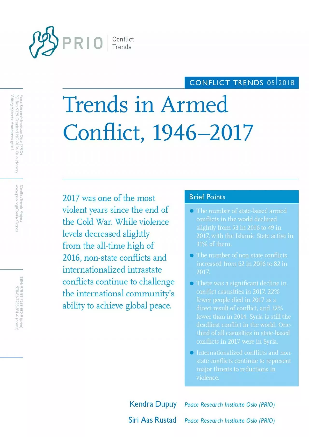 PDF-2017 was one of the most violent years since the end of the Cold War W