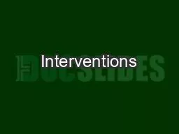 Interventions