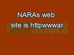 NARAs web site is httpwwwar