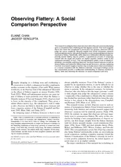 A social comparison perspective
