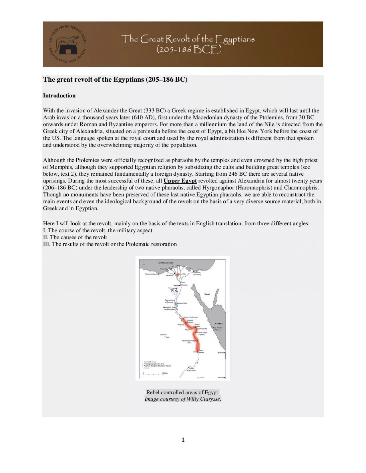 PDF-The great revolt of the Egyptians 205186 BC