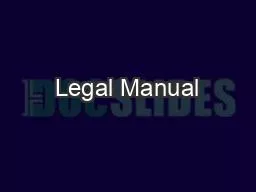 Legal Manual