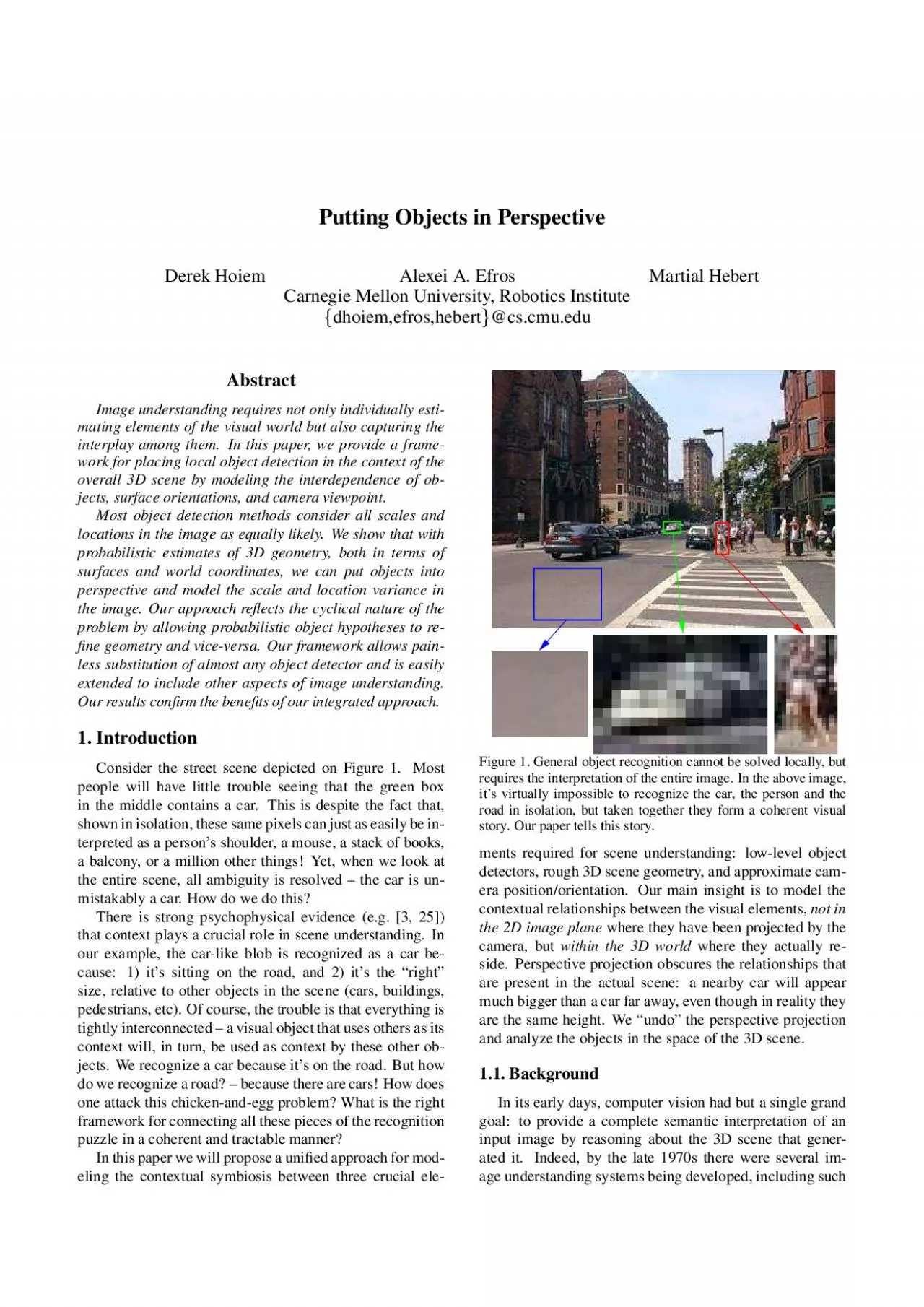 PDF-PuttingObjectsinPerspectiveDerekHoiemAlexeiAEfrosMartialHebertCarnegie