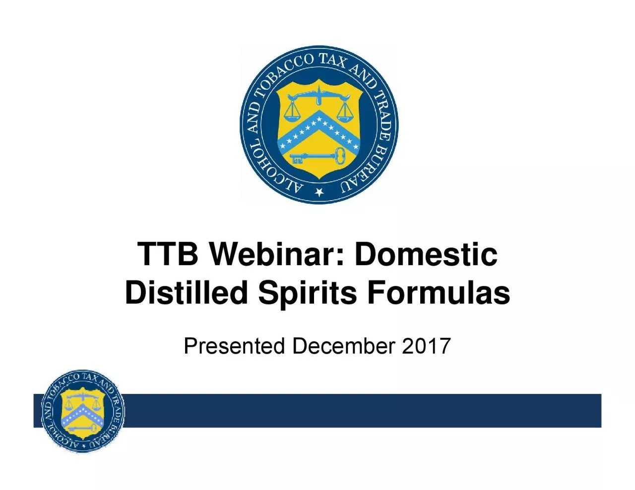 PDF-TTB Webinar Domestic Presented December 2017