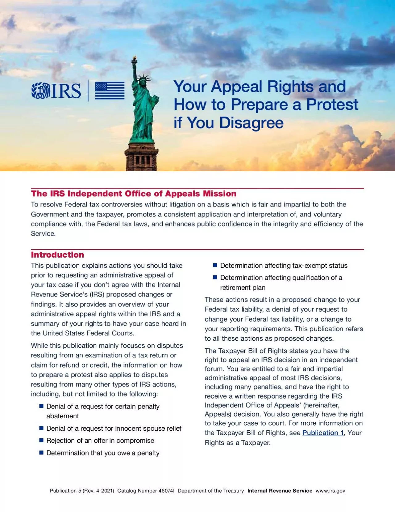 PDF-The IRS Independent Of31ce of Appeals Mission