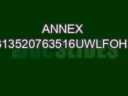 ANNEX VI501732137531363573516313520763516UWLFOH3202EMHFWLYHVThe Partie