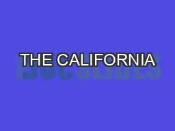 THE CALIFORNIA