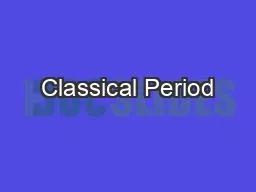 Classical Period