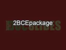 2BCEpackage