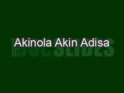 Akinola Akin Adisa