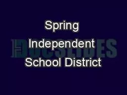 Spring Independent School District