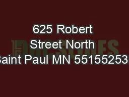 625 Robert Street North Saint Paul MN 551552538