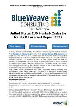 United States IUD Market- Industry Trends & Forecast Report 2027