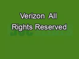 Verizon  All Rights Reserved
