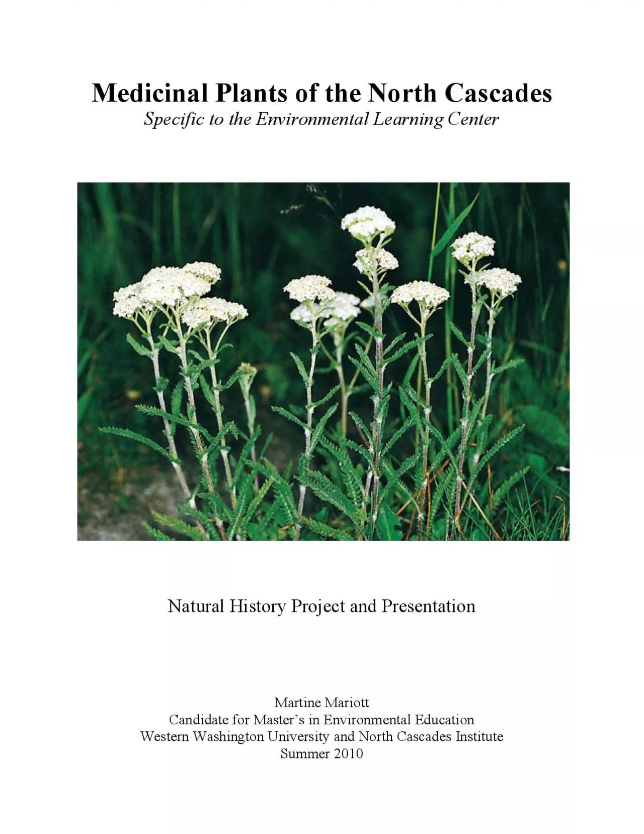 PDF-Natural History Project and Presentation