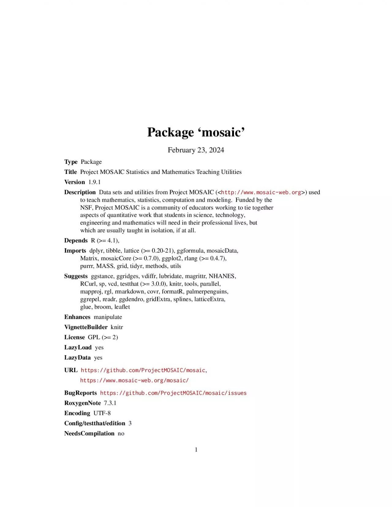 PDF-PackagemosaicJanuary182021TypePackageTitleProjectMOSAICStatisticsandMa