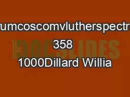 dwilliamsspectrumcoscomvlutherspectrumcoscom704 358 1000Dillard Willia
