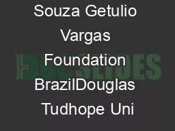 Renato Rocha Souza Getulio Vargas Foundation BrazilDouglas Tudhope Uni