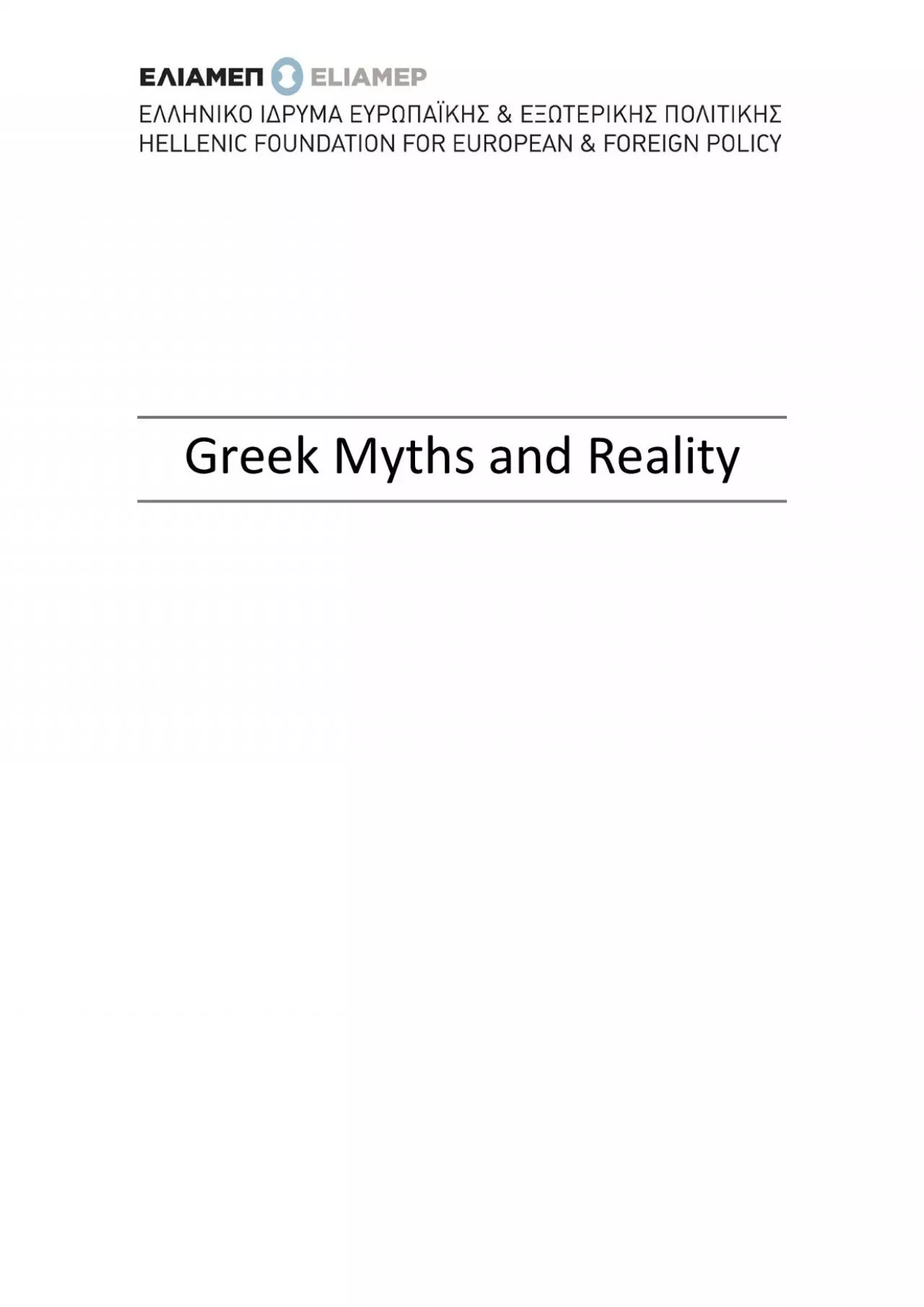 PDF-Greek Myths and Reality