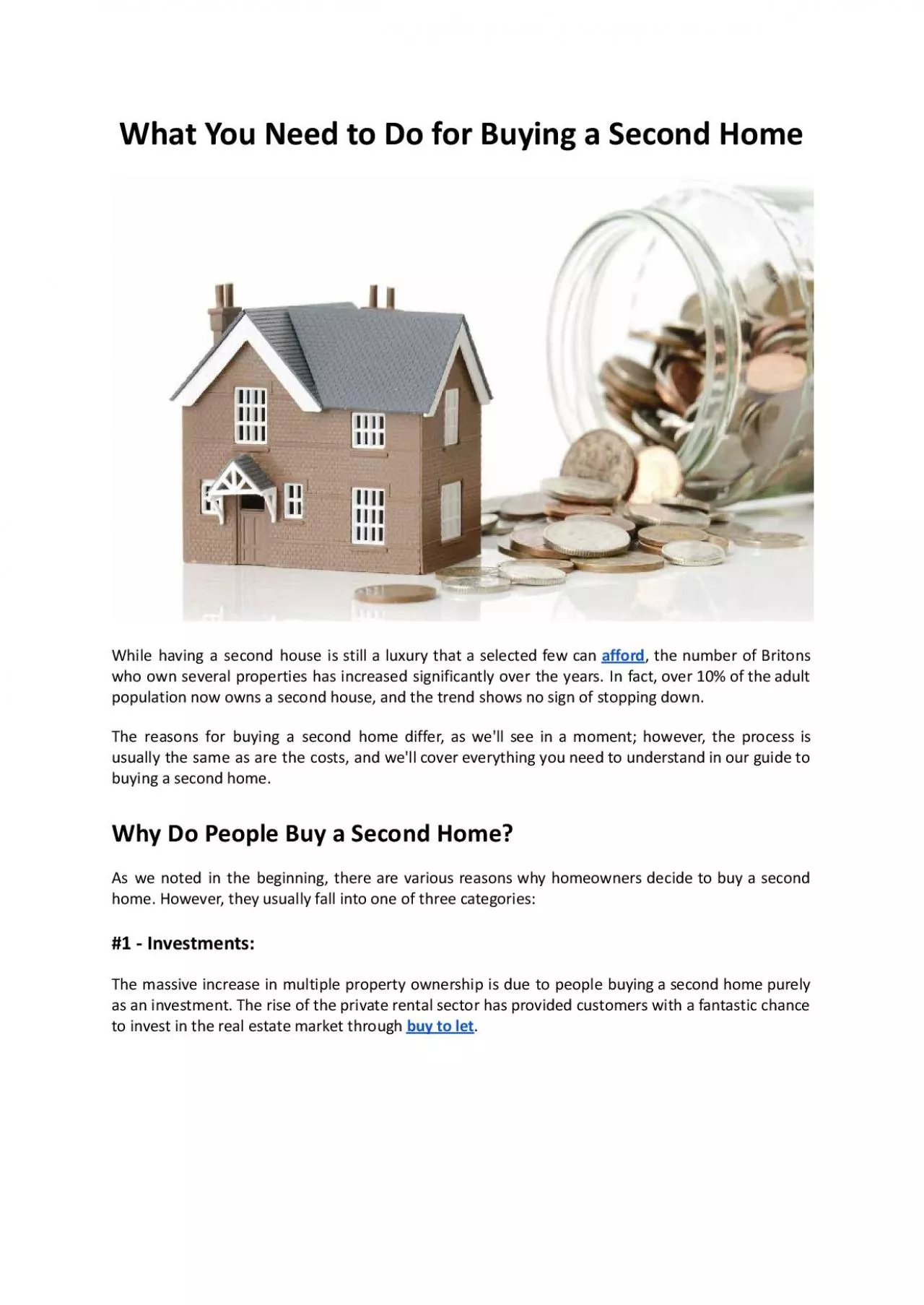 PDF-What You Need to Do for Buying a Second Home - Mountview Financial Solutions