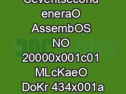 Seventsecond eneraO AssembOS NO 20000x001c01 MLcKaeO DoKr 434x001a