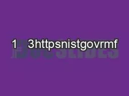 1   3httpsnistgovrmf