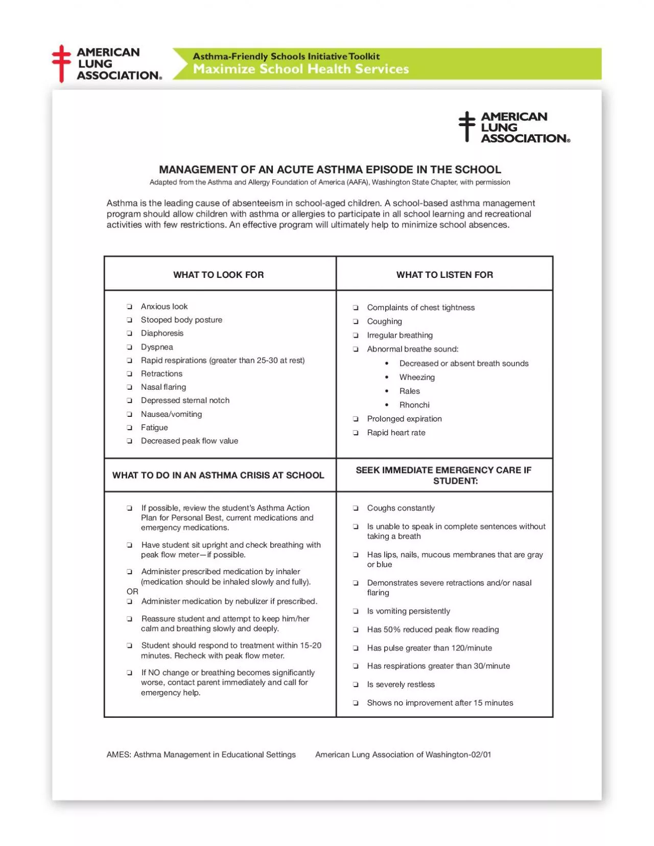 PDF-MANAGEMENT OF AN ACUTE ASTHMA EPISODE IN THE SCHOOL3130292827263025242