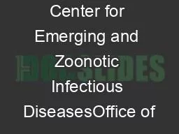 National Center for Emerging and Zoonotic Infectious DiseasesOffice of
