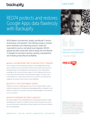 RED74 protects and restores Google Apps data awlessly with BackupifyI have peace of mind