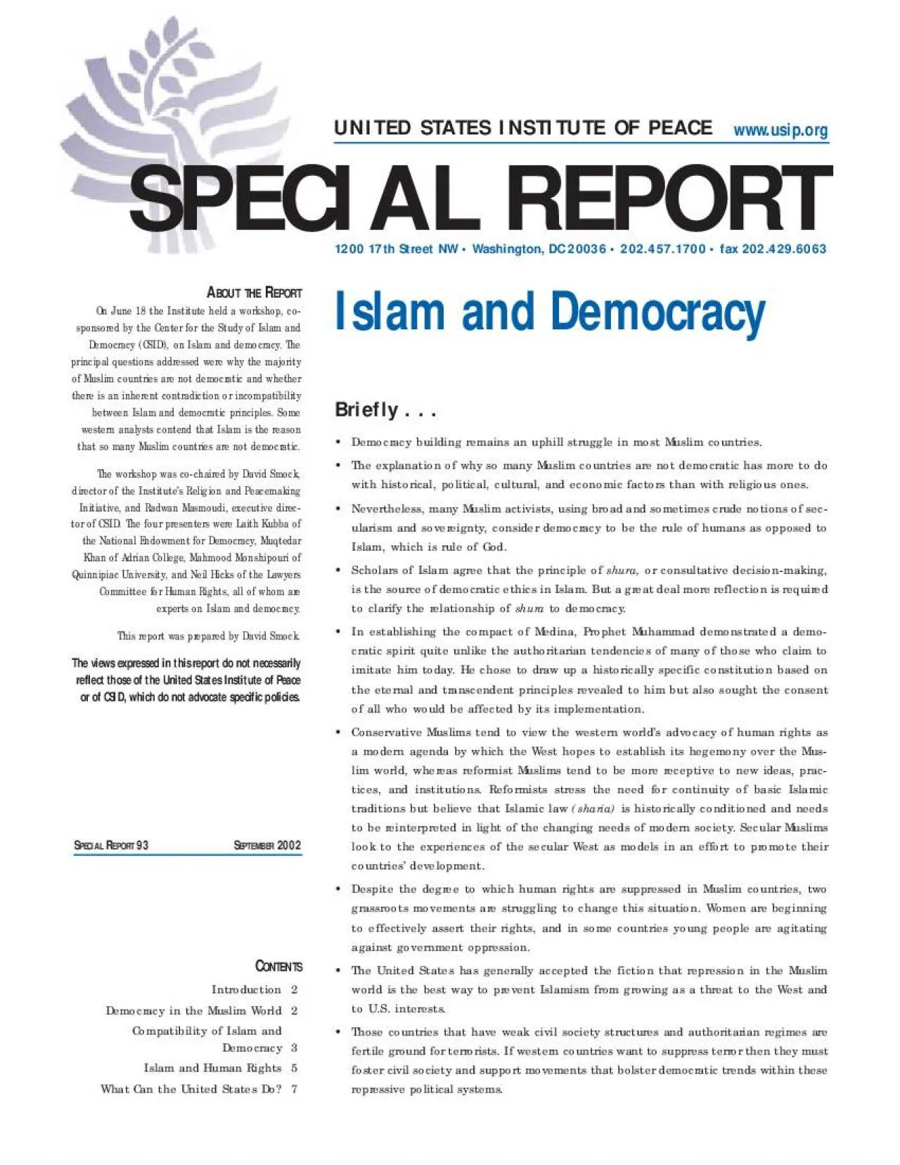 PDF-Introduction2Democracy in the Muslim World2Compatibility of Islam andD