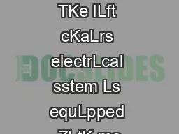 PDF-MaL Snc Procedure TKe lLft cKaLrs electrLcal sstem Ls equLpped ZLtK me