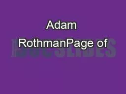 Adam RothmanPage of