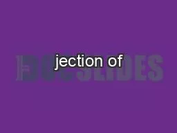 jection of