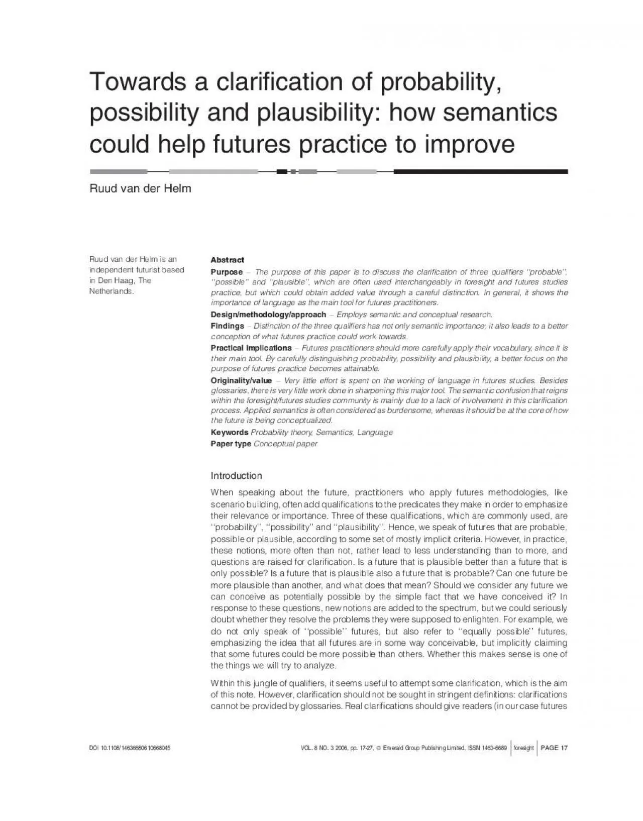 PDF-Towardsaclaricationofprobabilitypossibilityandplausibilityhowsemantics