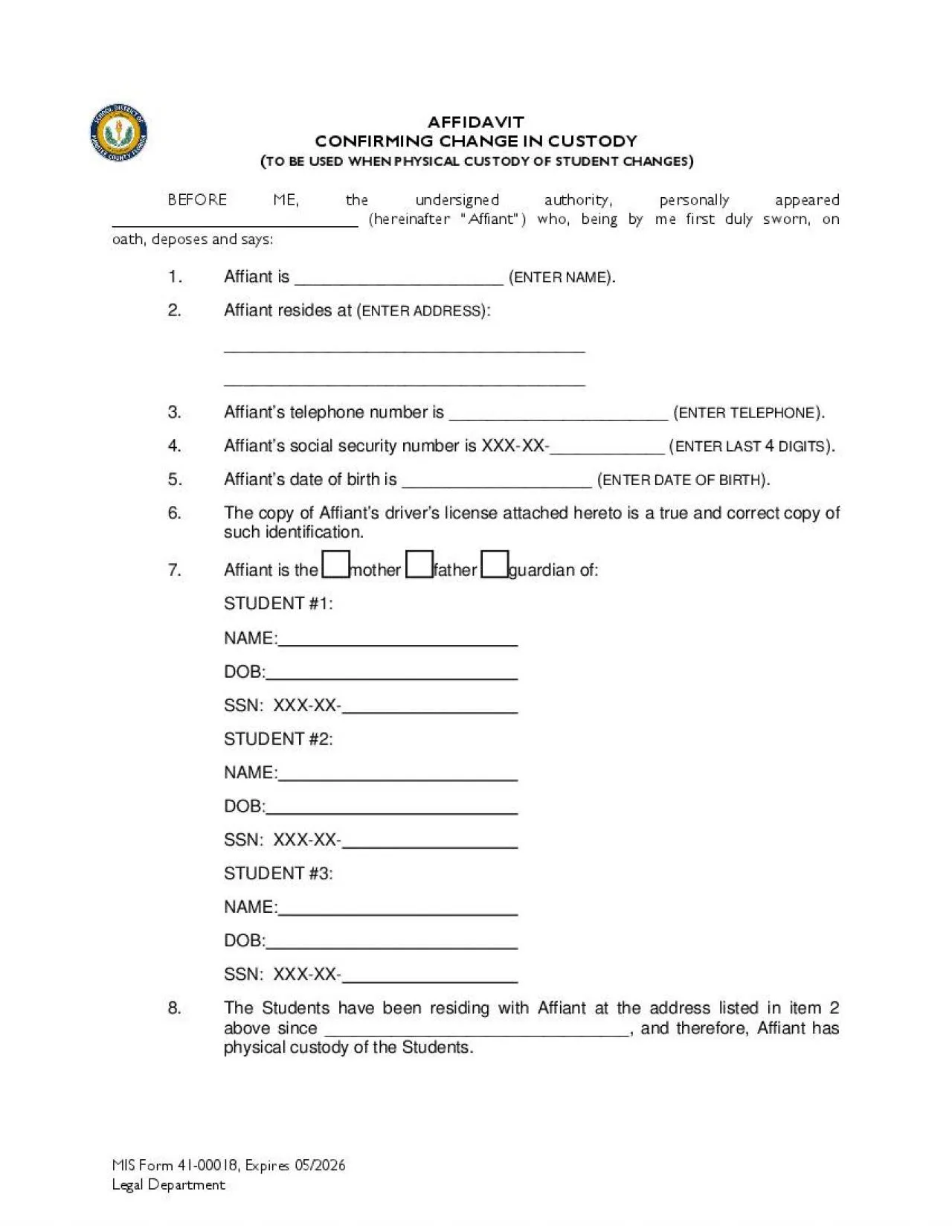 PDF-MIS Form 4100018 Expires