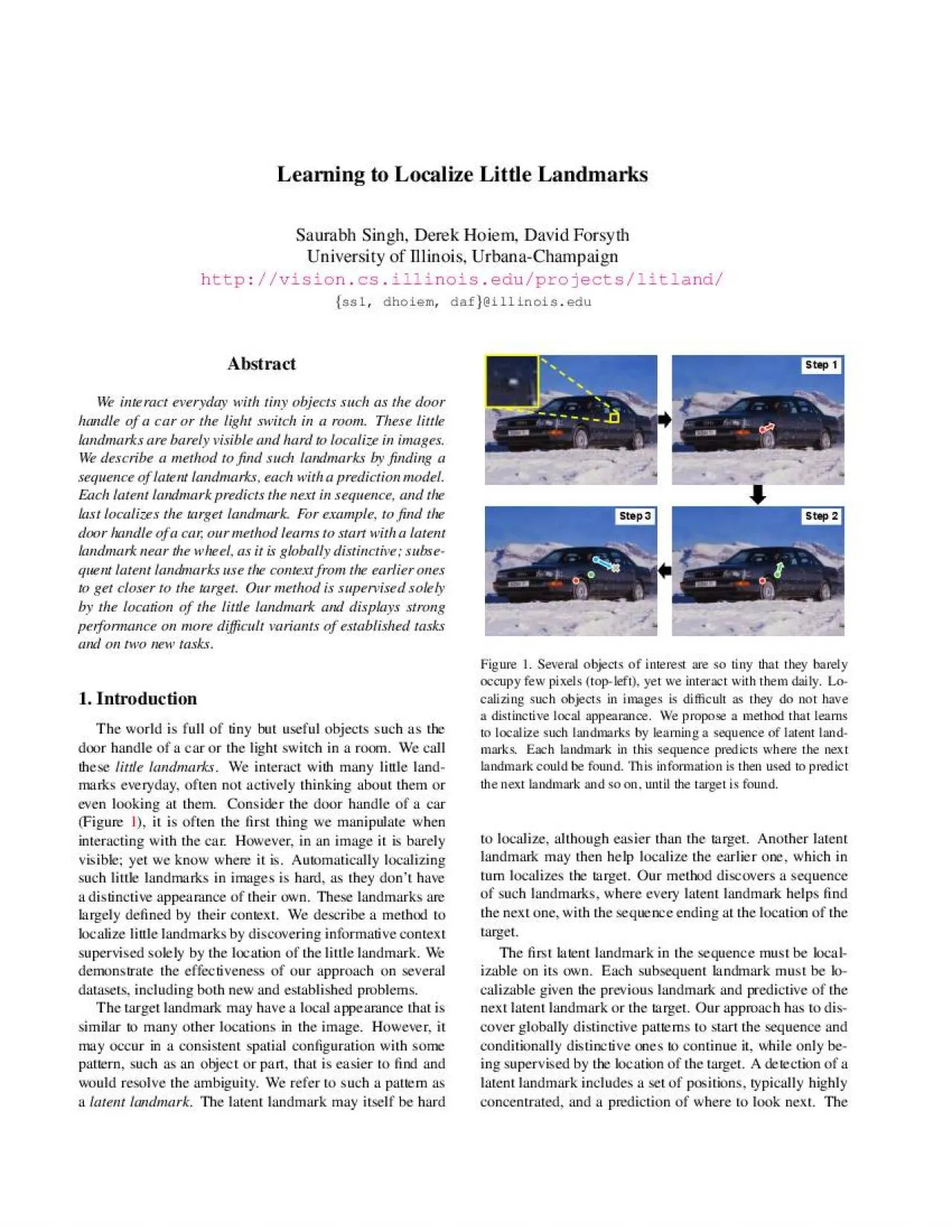 PDF-LearningtoLocalizeLittleLandmarksSaurabhSinghDerekHoiemDavidForsythUni