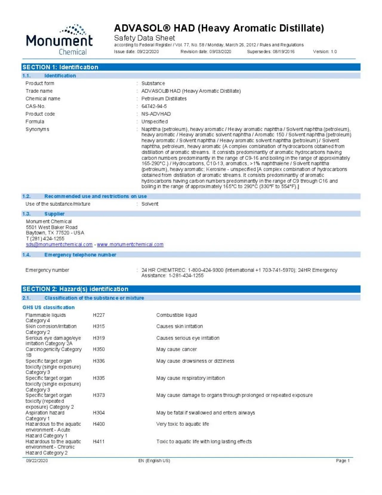 PDF-ADVASOL HAD Heavy Aromatic Distillate