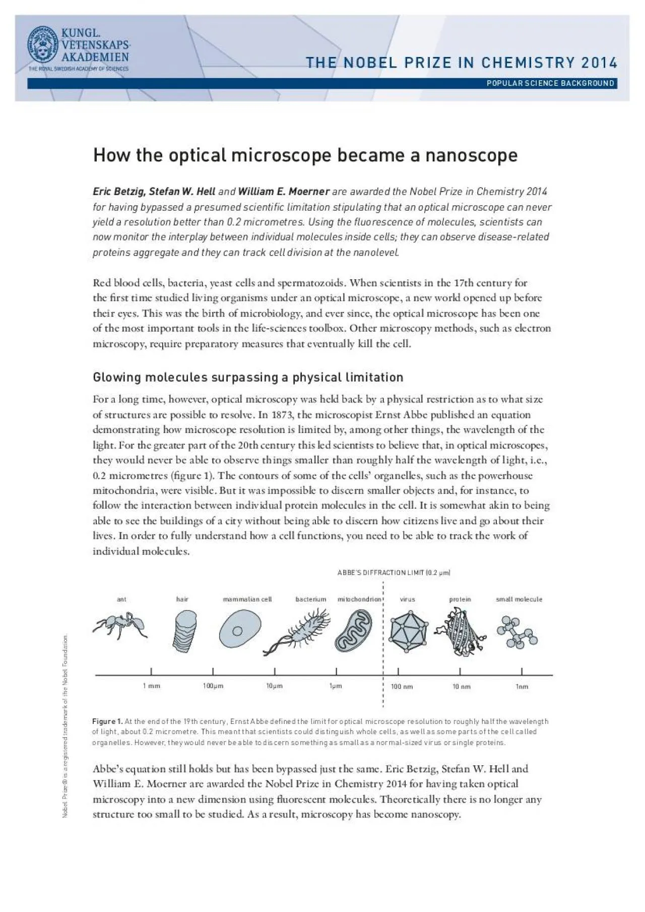 PDF-THE NOBEL PRIZE IN CHEMISTRY 2014