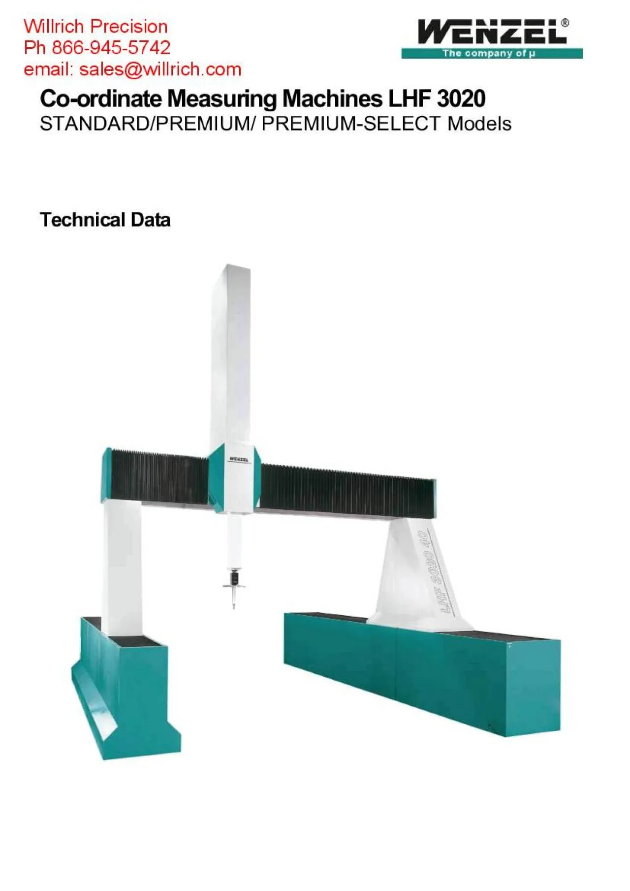 PDF-Coordinate Measuring Machines LHF 3020