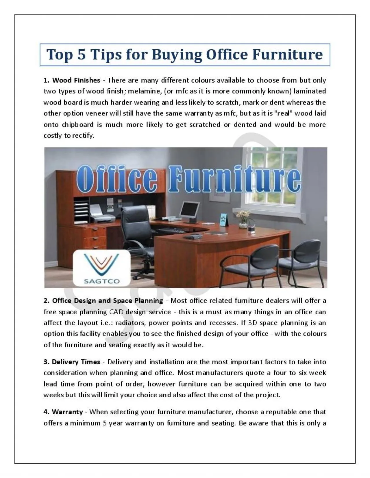 PDF-Top 5 Tips for Buying Office Furniture