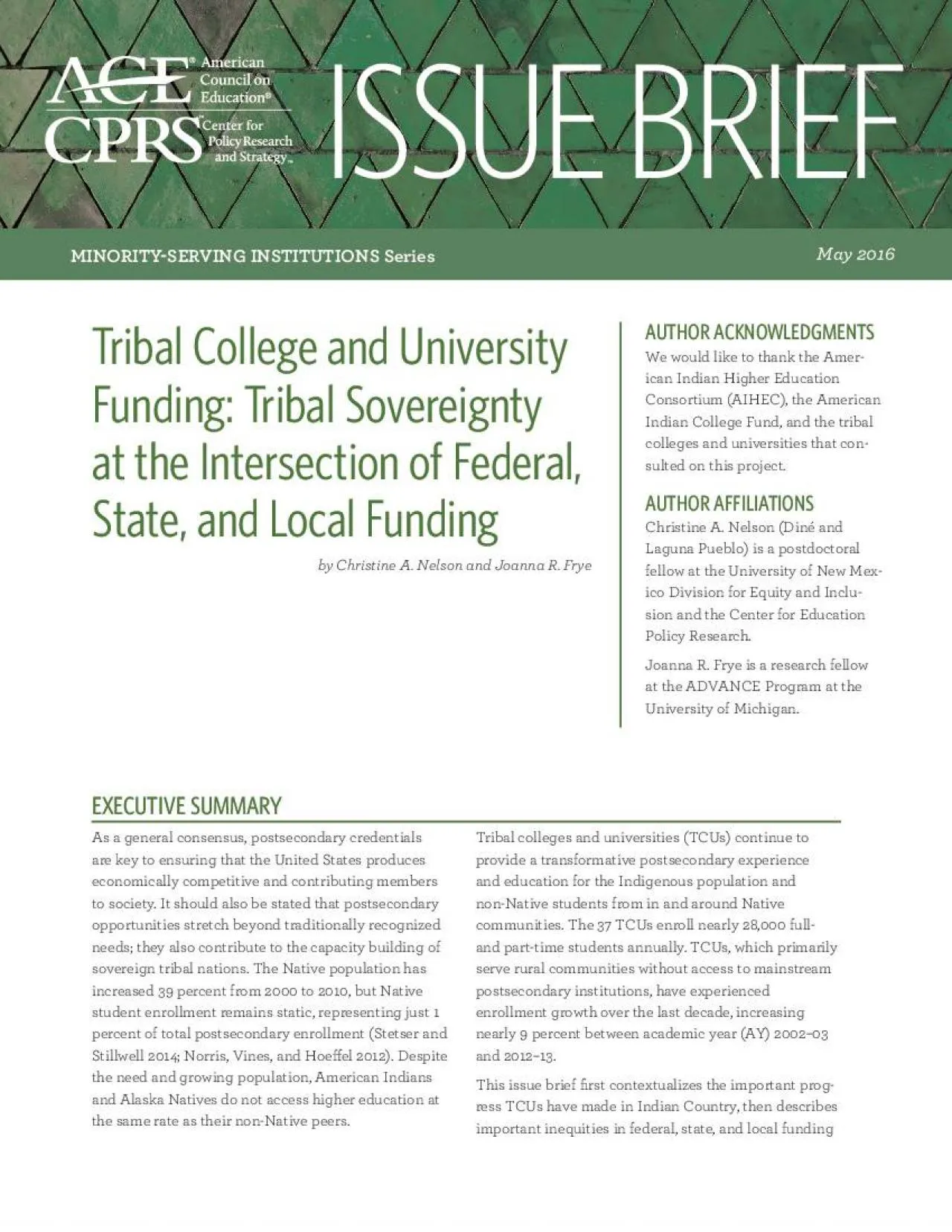 PDF-Tribal College and University