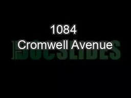1084 Cromwell Avenue