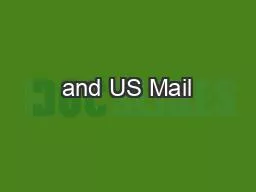 and US Mail