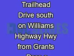 PDF-Espey Trailhead Drive south on Williams Highway Hwy from Grants Pass a