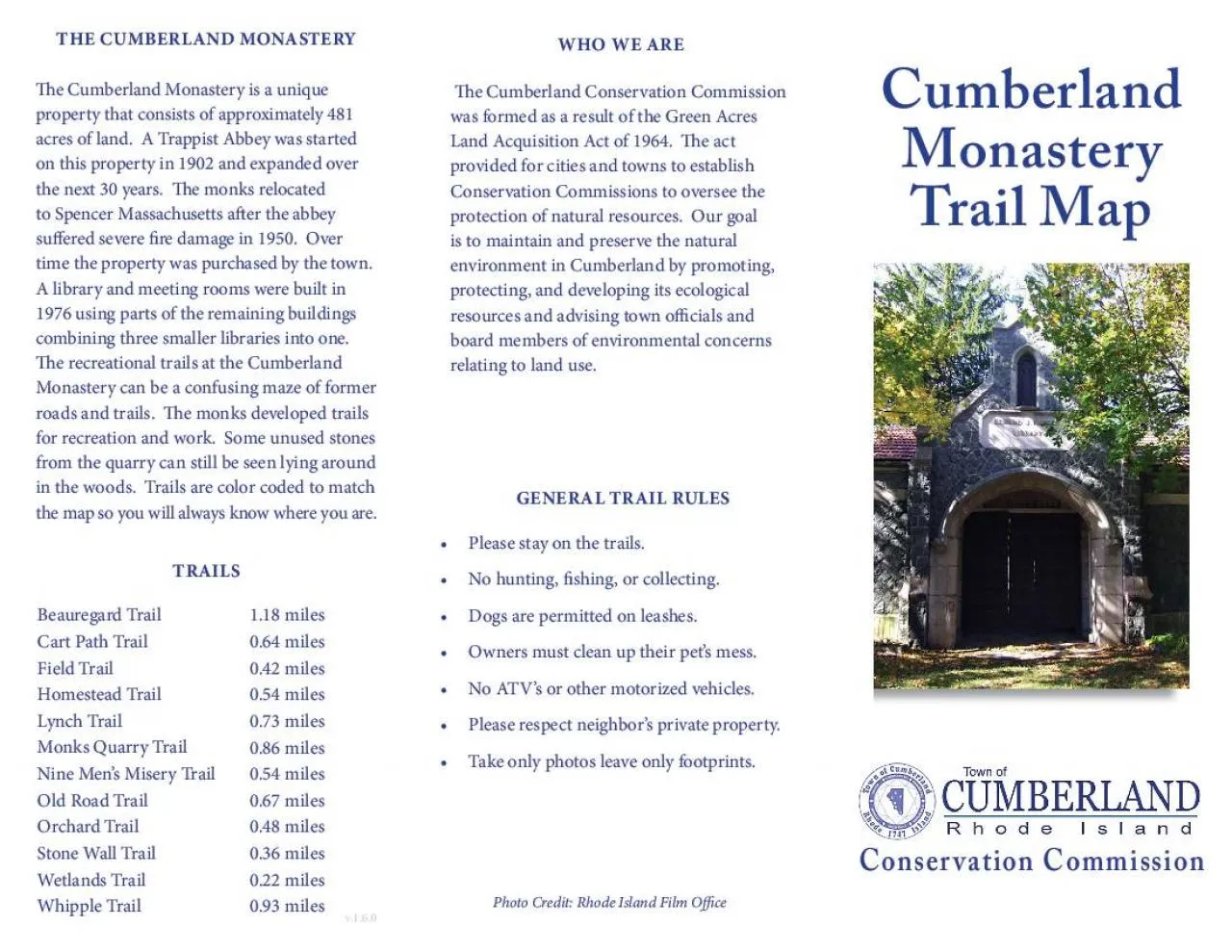 PDF-Cumberland Monastery Trail MapWHO WE ARE 31e Cumberland Conservation C