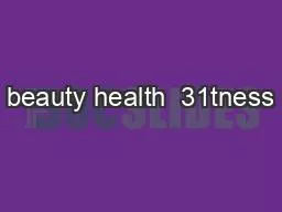 beauty health  31tness