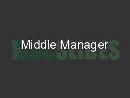Middle Manager